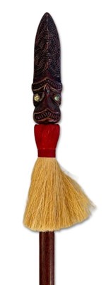 Lot 102 - 3 Woven Tray and Papua New Guinea Spear.