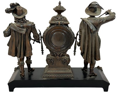 Lot 193 - Ansonia Double Figural Mantle Clock.