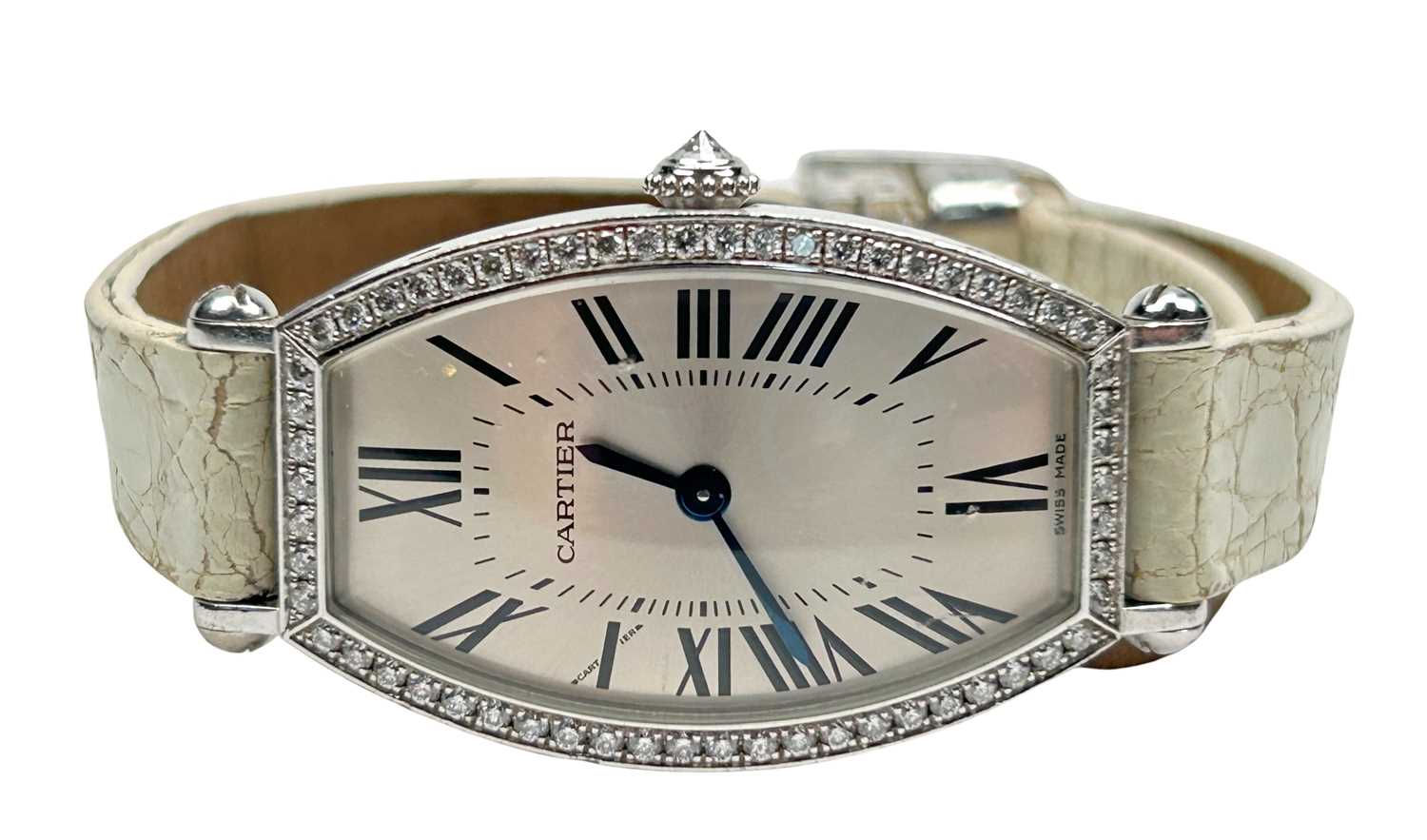 Lot 239 - Ladies Cartier Tonneau Watch.