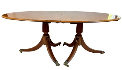 Lot 147 - Double Pedestal Dining Table.