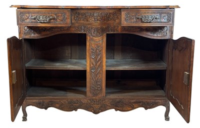 Lot 111 - French Provincial Style Carved Buffet.