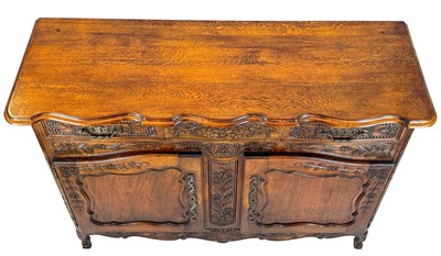 Lot 111 - French Provincial Style Carved Buffet.