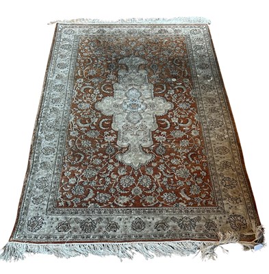 Lot 130 - Intricate Silk Rug.