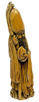 Lot 185 - Chinese Shouxing Carved Ivory Figurine.