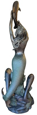 Lot 158 - After Auguste Moreau Mermaid & Dolphins Fountain Feature.