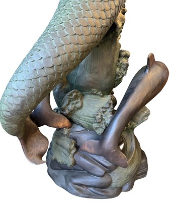 Lot 158 - After Auguste Moreau Mermaid & Dolphins Fountain Feature.