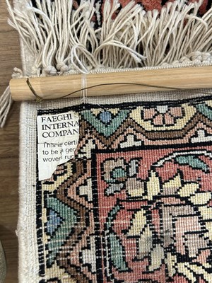 Lot 132 - Handwoven Silk Prayer Rug.