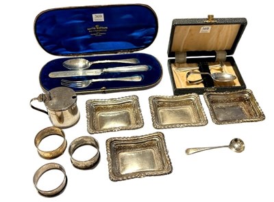 Lot 369 - Mixed Sterling Silver Items.