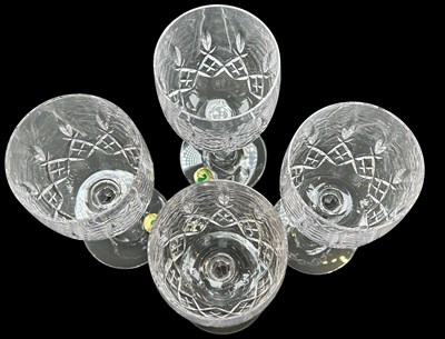 Lot 165 - Four Waterford 'Westport' Wine Goblets.