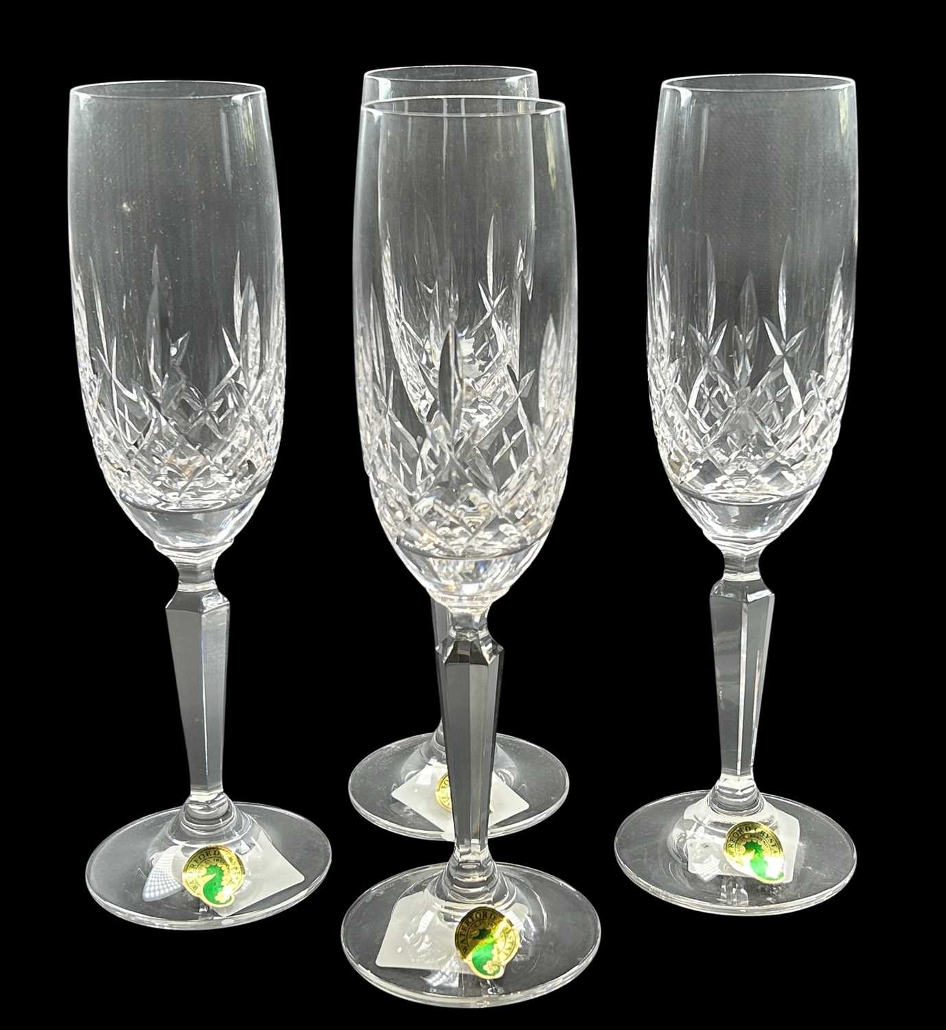 Lot 173 - Four Waterford 'Westport' Champagne Flutes.