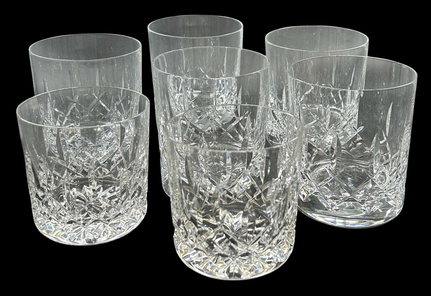 Lot 172 - Five Waterford 'Westport' Whisky Glasses & Two Waterford Tumblers.
