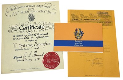 Lot 161 - A Limited Edition Eric A. Homewood Model Carriage.