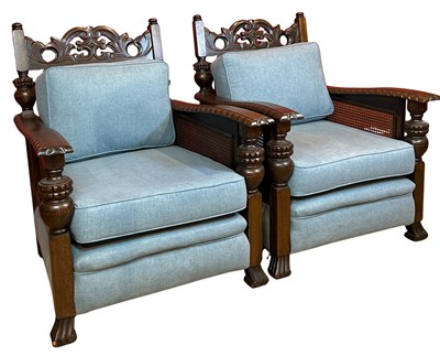 Lot 117 - Two Bergere Armchairs.