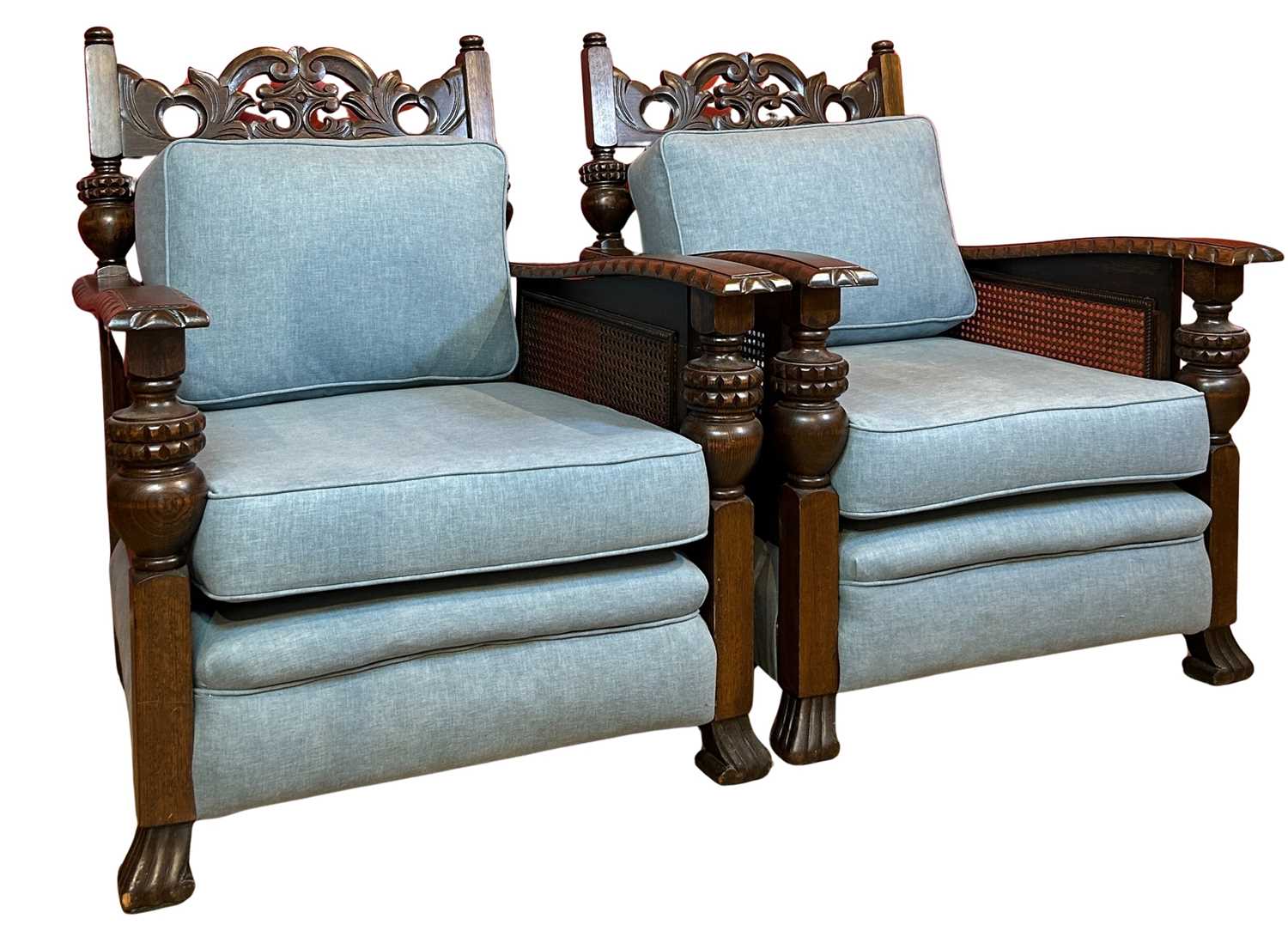 Lot 117 - Two Bergere Armchairs.