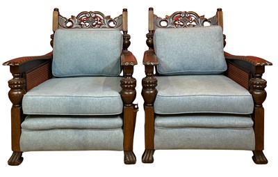 Lot 117 - Two Bergere Armchairs.