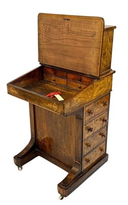 Lot 115 - Victorian Davenport Writing Desk.