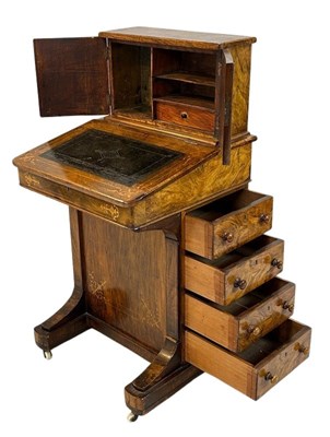 Lot 115 - Victorian Davenport Writing Desk.