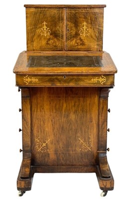 Lot 115 - Victorian Davenport Writing Desk.