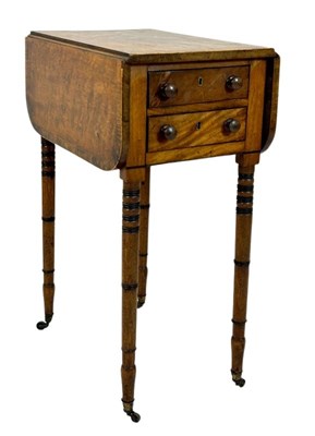 Lot 108 - Small Antique Pembroke Sewing Table.