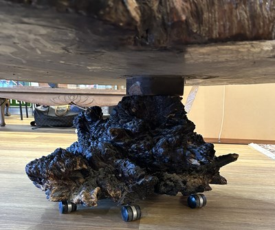 Lot 121 - Jarrah Burl Live-Edge Coffee Table.
