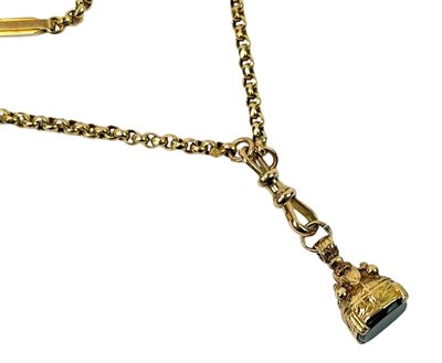 Lot 214 - Belcher Chain With Fob.