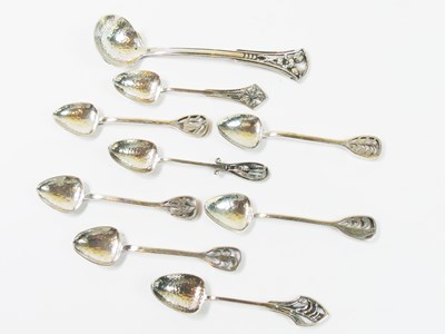 Lot 312 - Linton Coffee Spoons and Ladle.