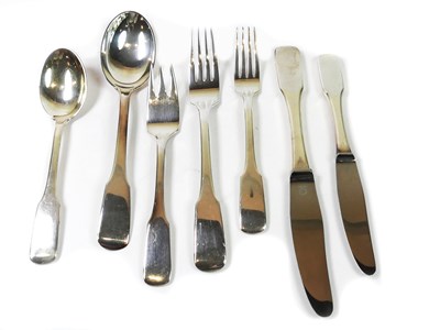 Lot 325 - Danish Silver Dinner Set.