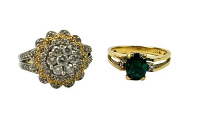 Lot 281 - A Pair of 18ct Rings.
