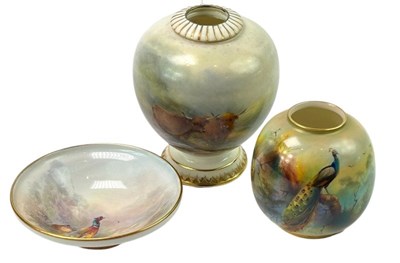 Lot 145 - Three Royal Worcester.