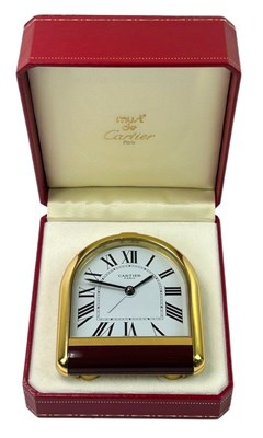Lot 139 - Les Must de Cartier Tortue Alarm Clock.