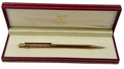 Lot 148 - Les Must De Cartier Gold Mechanical Pencil.