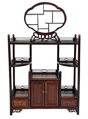 Lot 168 - Chinese Rosewood Display Cabinet.