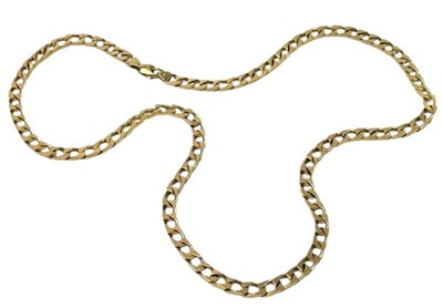 Lot 299 - A 9ct Curb Link Chain Necklace.