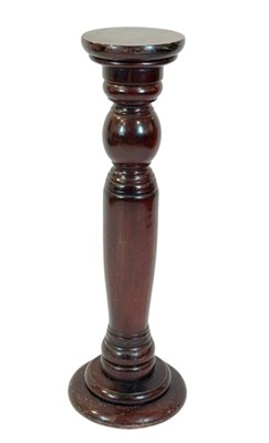 Lot 107 - Turned Wooden Pedestal.