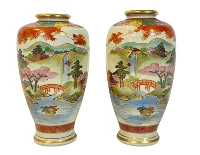 Lot 179 - Pair of Satsuma Vases.