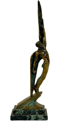 Lot 94 - Pierre Le Faguays 'Icarus' in Bronze .