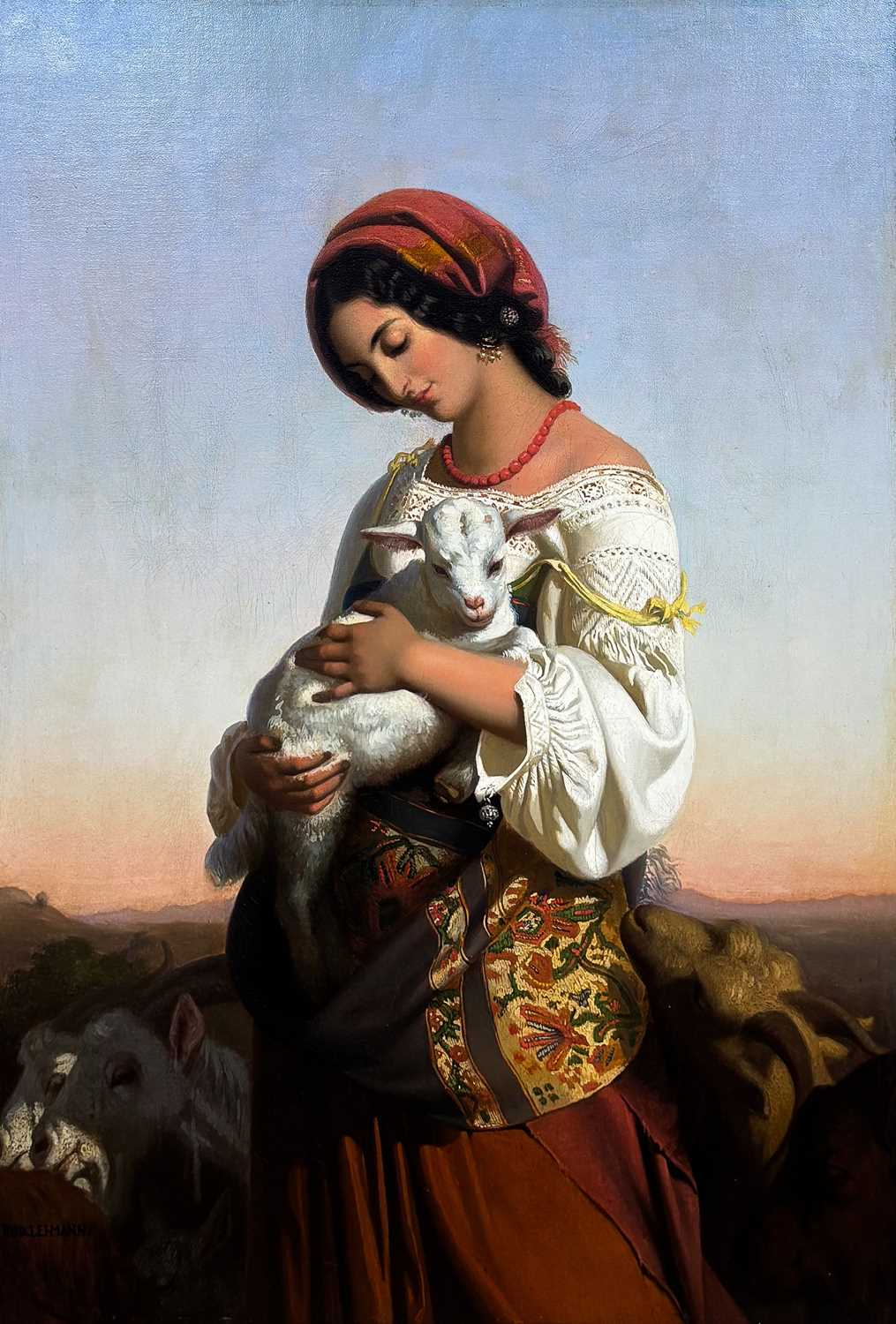 Lot 92 - Wilhelm August Rudolf Lehmann 1819-1905.