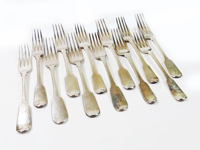Lot 323 - Large Sterling Silver Forks.