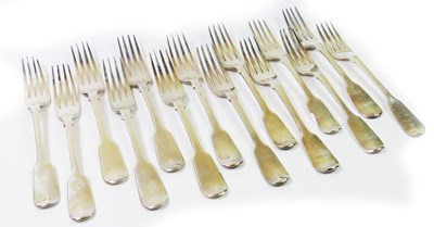 Lot 321 - Fourteen Silver Small Forks.