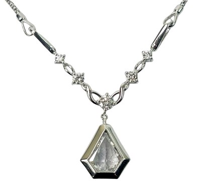 Lot 223 - Kite Diamond Necklace.
