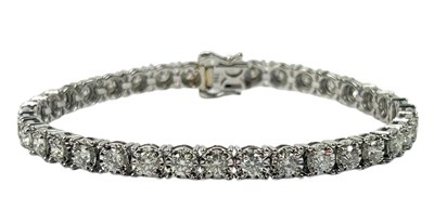 Lot 238 - Diamond Tennis Bracelet.
