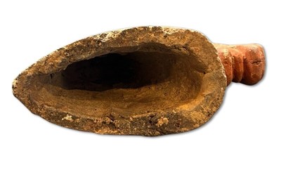 Lot 176 - Painted pottery Horse Head (Chinese) Han Dynasty (206 BC-220 Ad)