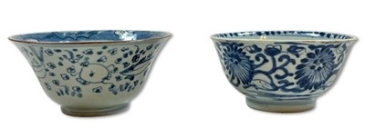 Lot 182 - Two Chinese Blue and White Bowls.