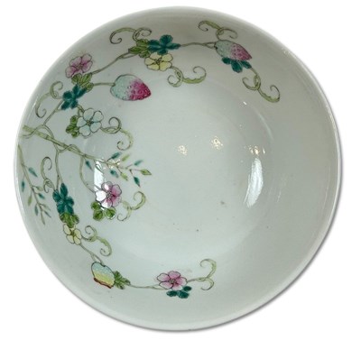 Lot 181 - Famille-Rose White Porcelain Bowl.