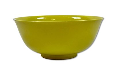 Lot 191 - Oriental Yellow Glaze Bowl.