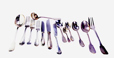 Lot 321 - Christofle Sterling Silver Cutlery Service.