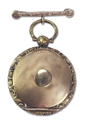 Lot 213 - 9ct Circular Locket\Brooch.