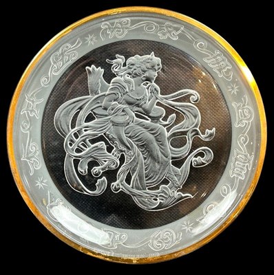 Lot 162 - A Group of Morgantown Celestial Crystal Plates.