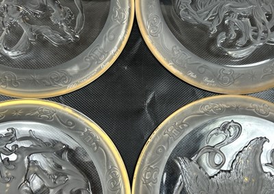 Lot 162 - A Group of Morgantown Celestial Crystal Plates.