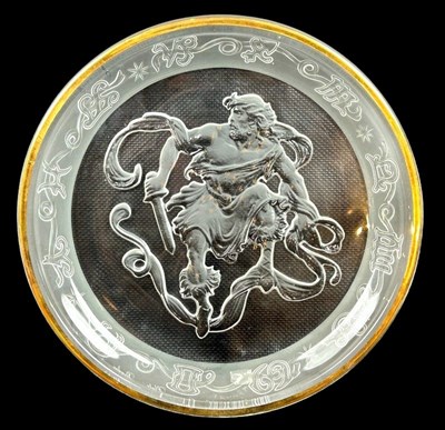 Lot 162 - A Group of Morgantown Celestial Crystal Plates.